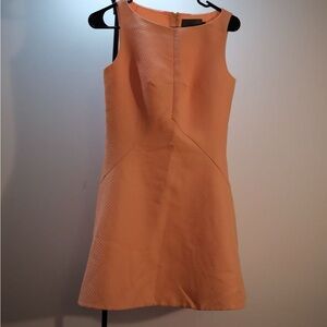 Chic Sleeveless Peach Mini Dress
